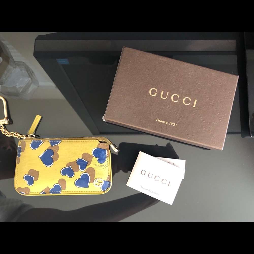 Gucci Bamboo heart coin purse 👛